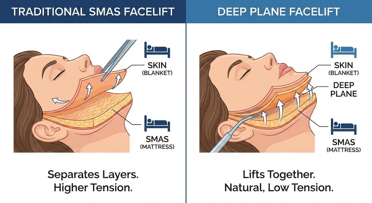 Deep Plane Facelift vs. Traditional SMAS: Which Procedure Is Right for You?