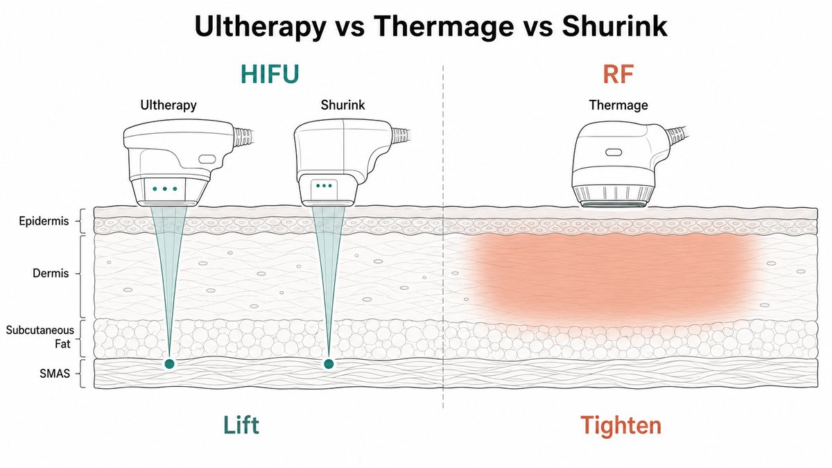Ultherapy vs. Thermage vs. Shurink: Which Skin Tightening Treatment Is Right for You?